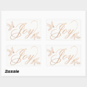 Joyful Holiday Rechthoekige Sticker (Vel)