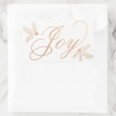 Joyful Holiday Rechthoekige Sticker (Tas)
