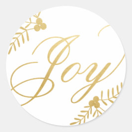 Joyful Holiday Ronde Sticker