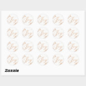 Joyful Holiday Ronde Sticker (Vel)