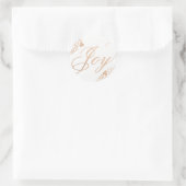 Joyful Holiday Ronde Sticker (Tas)
