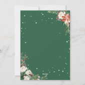 Joyful Holiday Season Winter Floral 3 Fotokaarten Feestdagenkaart (Achterkant)