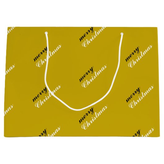 Joyful Holiday Spirit Festive Merry Christmas Groot Cadeauzakje (Voorkant)