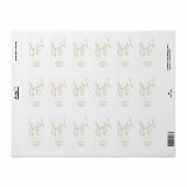 JOYFUL Holiday wenst Gold Faux-Folie Etiket (Full Sheet)