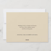 Joyful Holiday wil | 3 Fotokerstmis Feestdagenkaart (Achterkant)