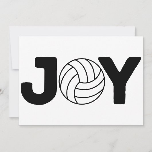 Joyful Holidays Volleyball Feestdagenkaart (Voorkant)