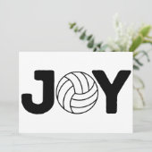 Joyful Holidays Volleyball Feestdagenkaart (Staand voorkant)