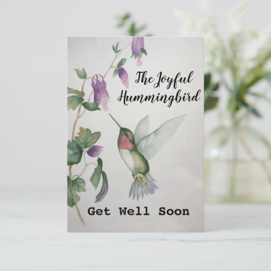 Joyful Hummingbird krijgt goede Kaart (Staand voorkant)