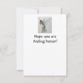 Joyful Hummingbird krijgt goede Kaart (Achterkant)