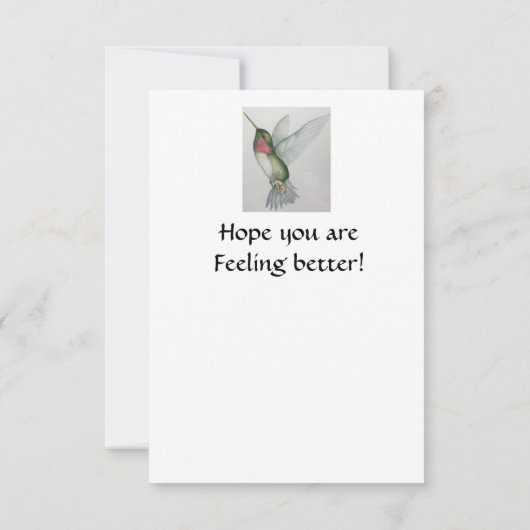 Joyful Hummingbird krijgt goede Kaart (Achterkant)