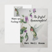 Joyful Hummingbird krijgt goede Kaart (Voorkant / Achterkant)
