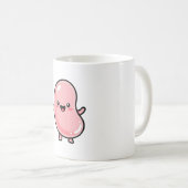 Joyful Jellybean – Cute Kawaii Illustration Koffiemok (Voorkant rechts)