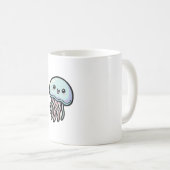 Joyful Jellyfish – Cute Kawaii Illustration Koffiemok (Voorkant rechts)
