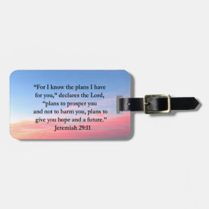 JOYFUL JEREMIAH 29:11 SUNRISE BAGAGELABEL