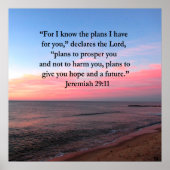 JOYFUL JEREMIAH 29:11 SUNRISE POSTER (Voorkant)