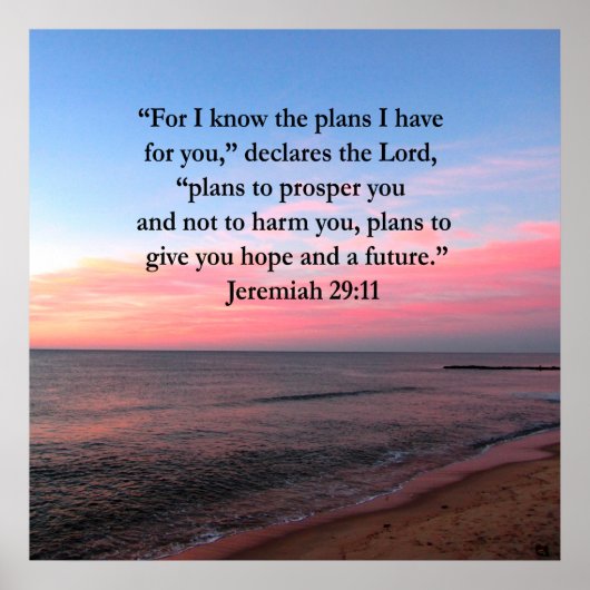 JOYFUL JEREMIAH 29:11 SUNRISE POSTER (Voorkant)
