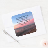 JOYFUL JEREMIAH 29:11 SUNRISE VIERKANTE STICKER (Envelop)