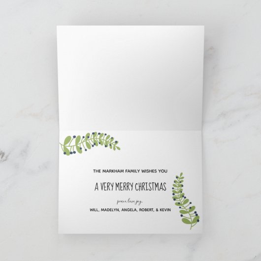 Joyful Joy Holiday Groet Kaart (Binnen)