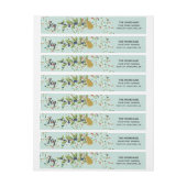 Joyful Joy Holiday Wrap Around Label (Vel)