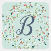 Joyful Joy Monogram Sticker (Voorkant)