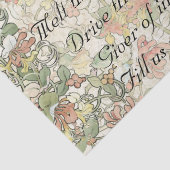 Joyful Joyful Art Nouveau Floral vreest God Tissuepapier (Detail)