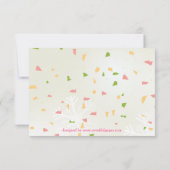 Joyful Joyful Confetti-foto - 3 x 5 kerstkaart Kaart (Achterkant)