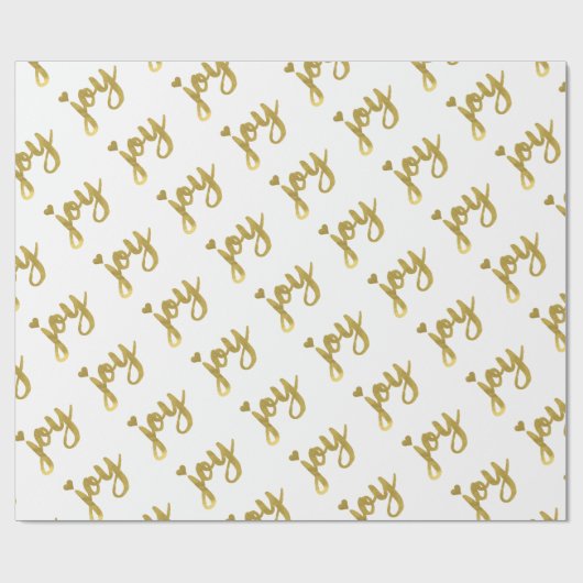 Joyful Joyful ik heb Joy Full of Joy Gold Art Cadeaupapier (Vlak)