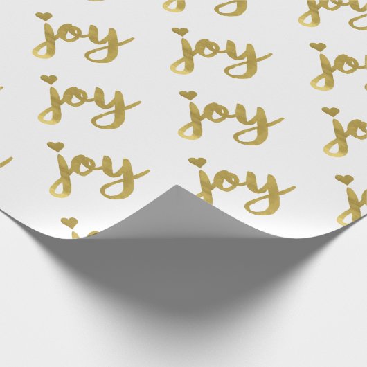 Joyful Joyful ik heb Joy Full of Joy Gold Art Cadeaupapier (Hoek)
