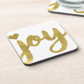 Joyful Joyful ik heb Joy Full of Joy Gold Art Drankjes Onderzetter (Linkerzijde)