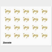 Joyful Joyful ik heb Joy Full of Joy Gold Art Hart Sticker (Vel)
