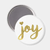 Joyful Joyful ik heb Joy Full of Joy Gold Art Magneet (Voorkant / Achterkant)