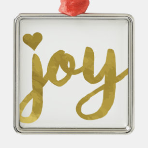 Joyful Joyful ik heb Joy Full of Joy Gold Art Metalen Ornament