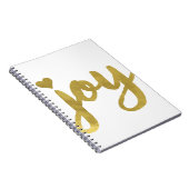 Joyful Joyful ik heb Joy Full of Joy Gold Art Notitieboek (Rechterzijde)