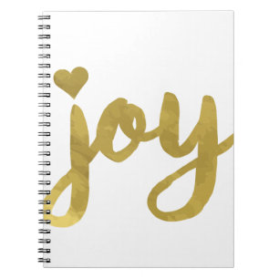 Joyful Joyful ik heb Joy Full of Joy Gold Art Notitieboek