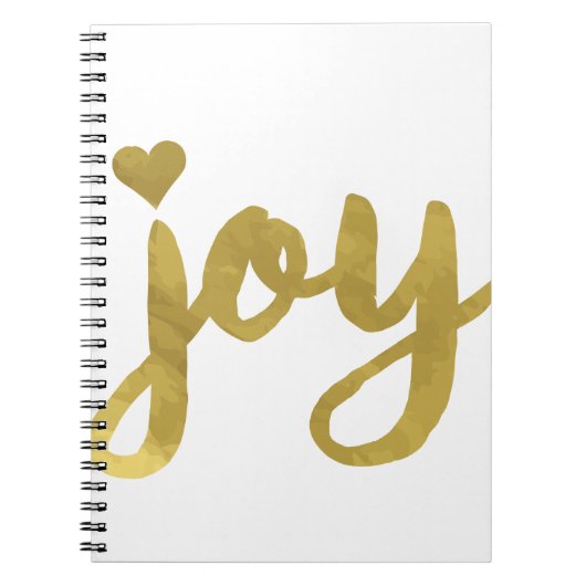 Joyful Joyful ik heb Joy Full of Joy Gold Art Notitieboek (Voorkant)