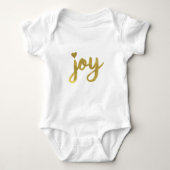 Joyful Joyful ik heb Joy Full of Joy Gold Art Romper (Voorkant)