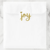 Joyful Joyful ik heb Joy Full of Joy Gold Art Ronde Sticker (Tas)