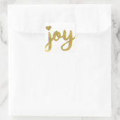Joyful Joyful ik heb Joy Full of Joy Gold Art Vierkante Sticker (Tas)