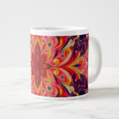 Joyful Kaleidoscope Color coffee Mug Grote Koffiekop (Voorkant rechts)