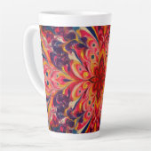 Joyful Kaleidoscope Color Latte Mug Latte Mok (Linkerhoek)