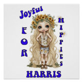 Joyful Kamala Harris President Hippie Boho Perfect Poster (Voorkant)
