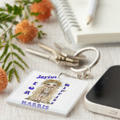 Joyful Kamala Harris President Hippie Boho Sleutelhanger (Voorkant Rechts)