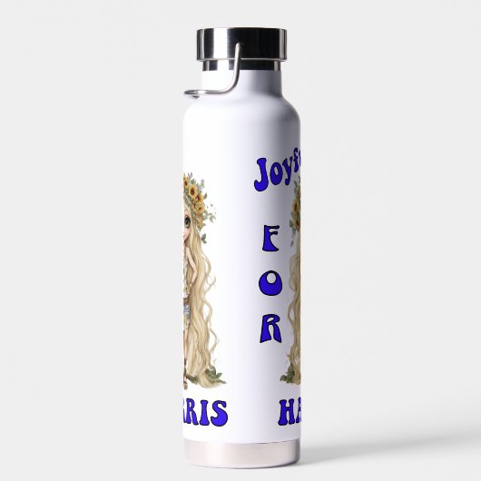 Joyful Kamala Harris President Hippie Boho Waterfles (Rechts)