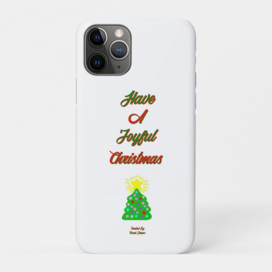 Joyful Kerstapple iPhone 11 Pro Hoesje (Achterkant)
