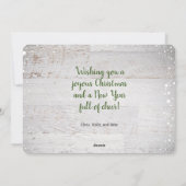 Joyful kerstcadefoto feestdagenkaart (Achterkant)