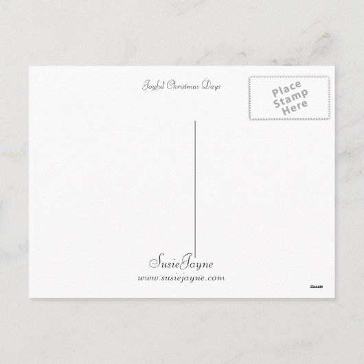 Joyful Kerstdagen Feestdagenkaart (Achterkant)