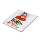 Joyful Kerstdagen Tegeltje (Zijkant)