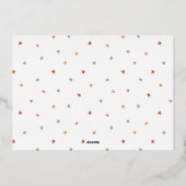 Joyful Kerstfamilie Foto modern script Folie Feestdagenkaart (Achterkant)