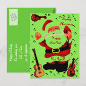 Joyful, Kerstfeest Joy_ Post Kaart (Voorkant / Achterkant)