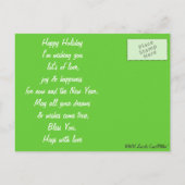 Joyful, Kerstfeest Joy_ Post Kaart (Achterkant)